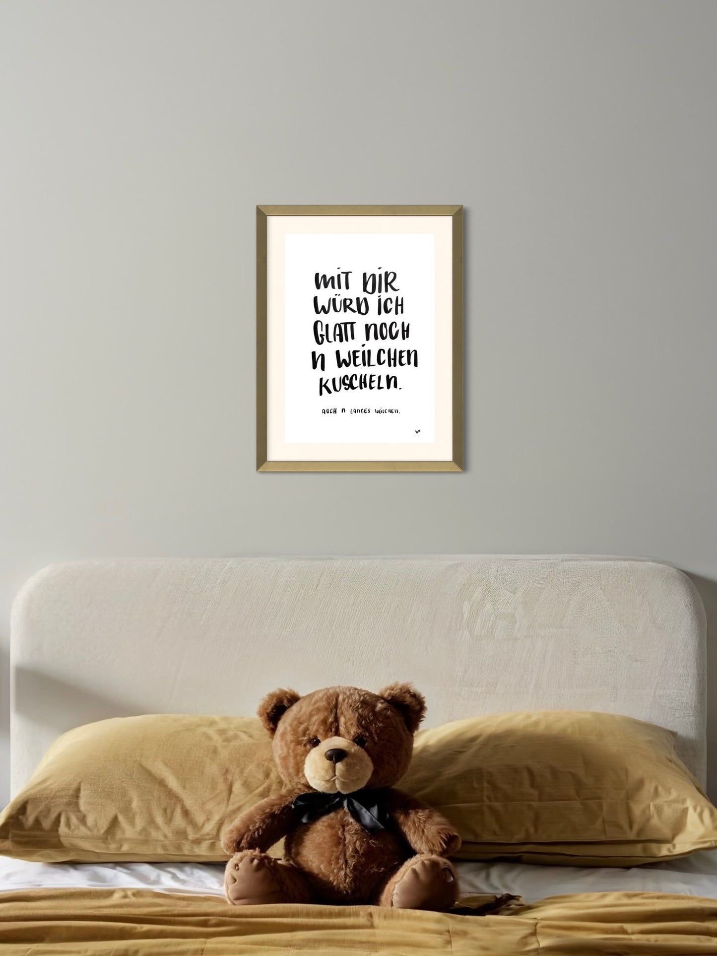 *Kuscheln* Quote Print