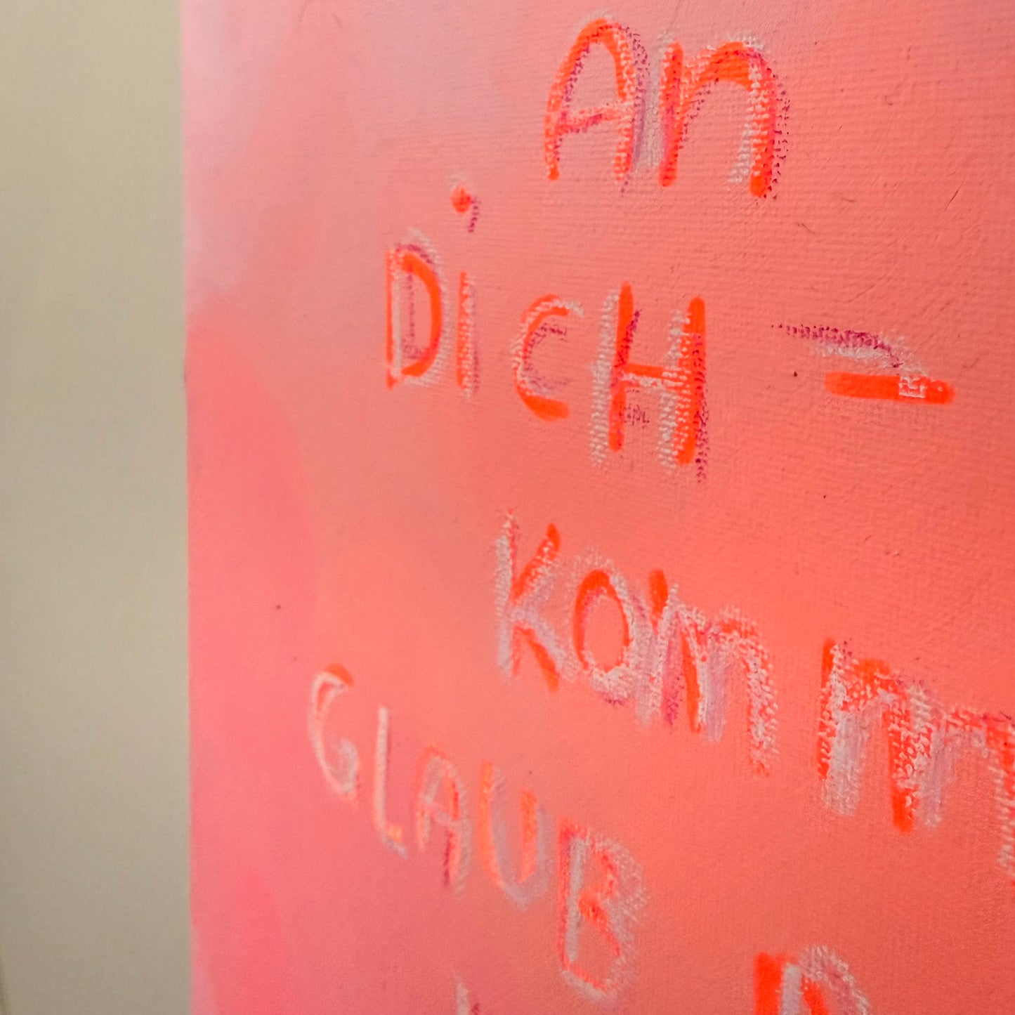 *Glaub mal mit* Original Leinwand