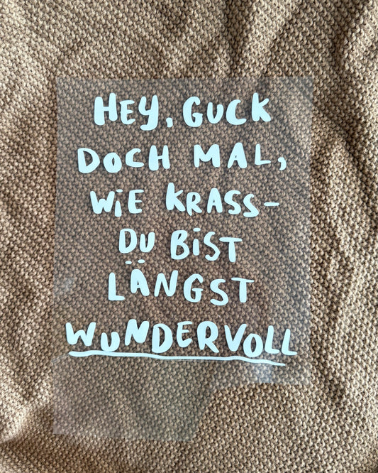 Bügelbild *Wundervoll*