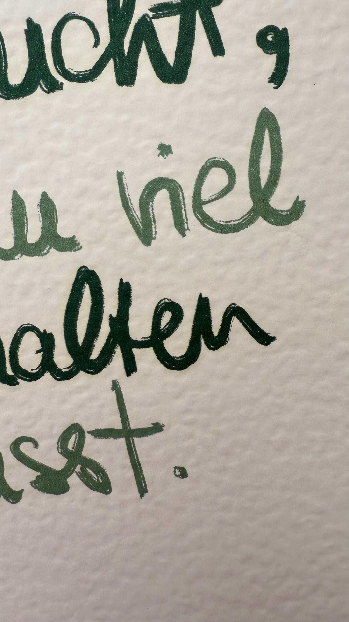 *Aushalten* Quote Print