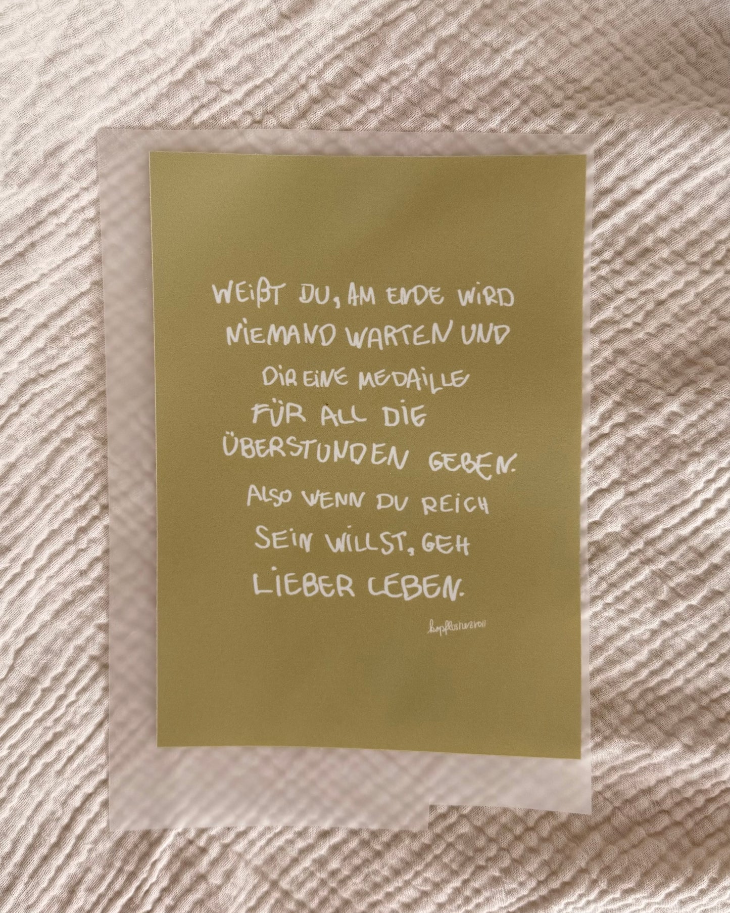 Bügelbild *Lieber leben*