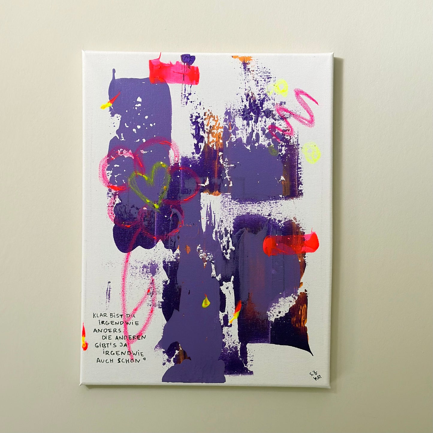 *Irgendwie anders* Original Leinwand