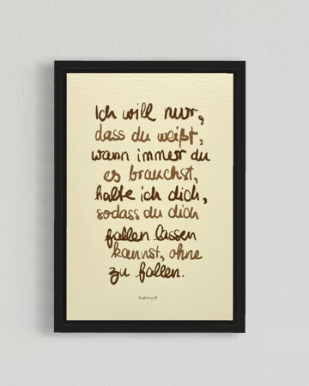 *fallen lassen* Quote Print