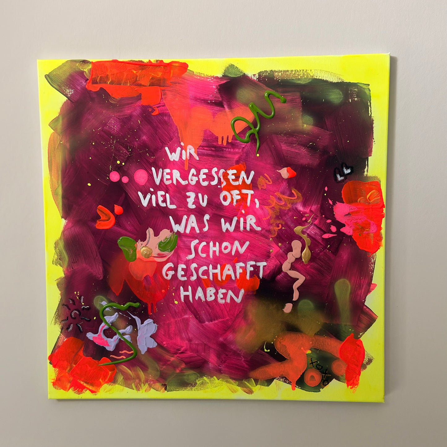 *Geschafft* Original Leinwand