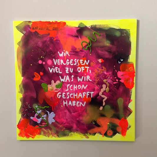 *Geschafft* Original Leinwand
