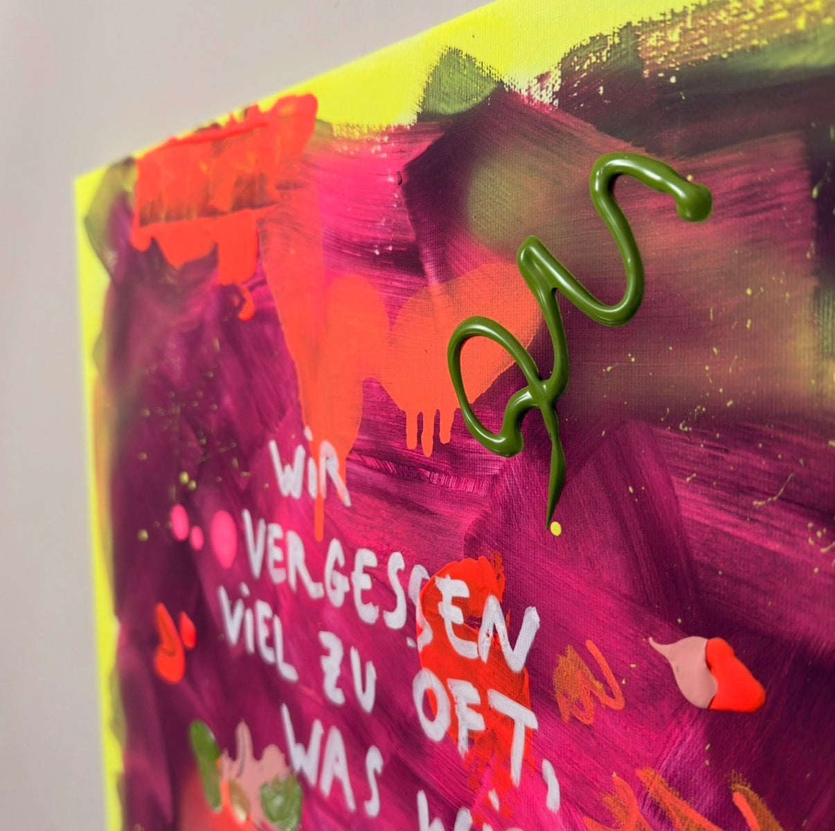 *Geschafft* Original Leinwand