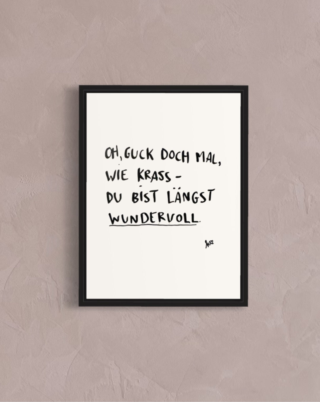 *Wundervoll* Quote Print
