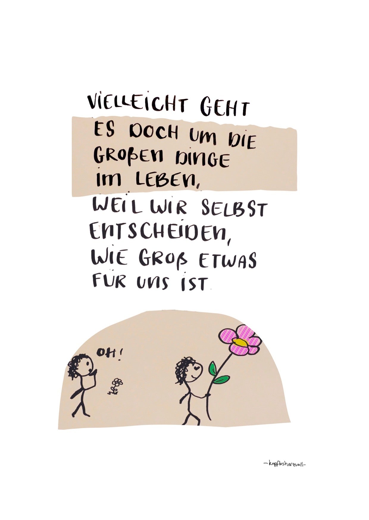 *Groß* Quote Print