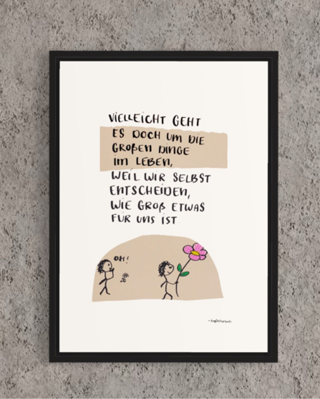 *Groß* Quote Print