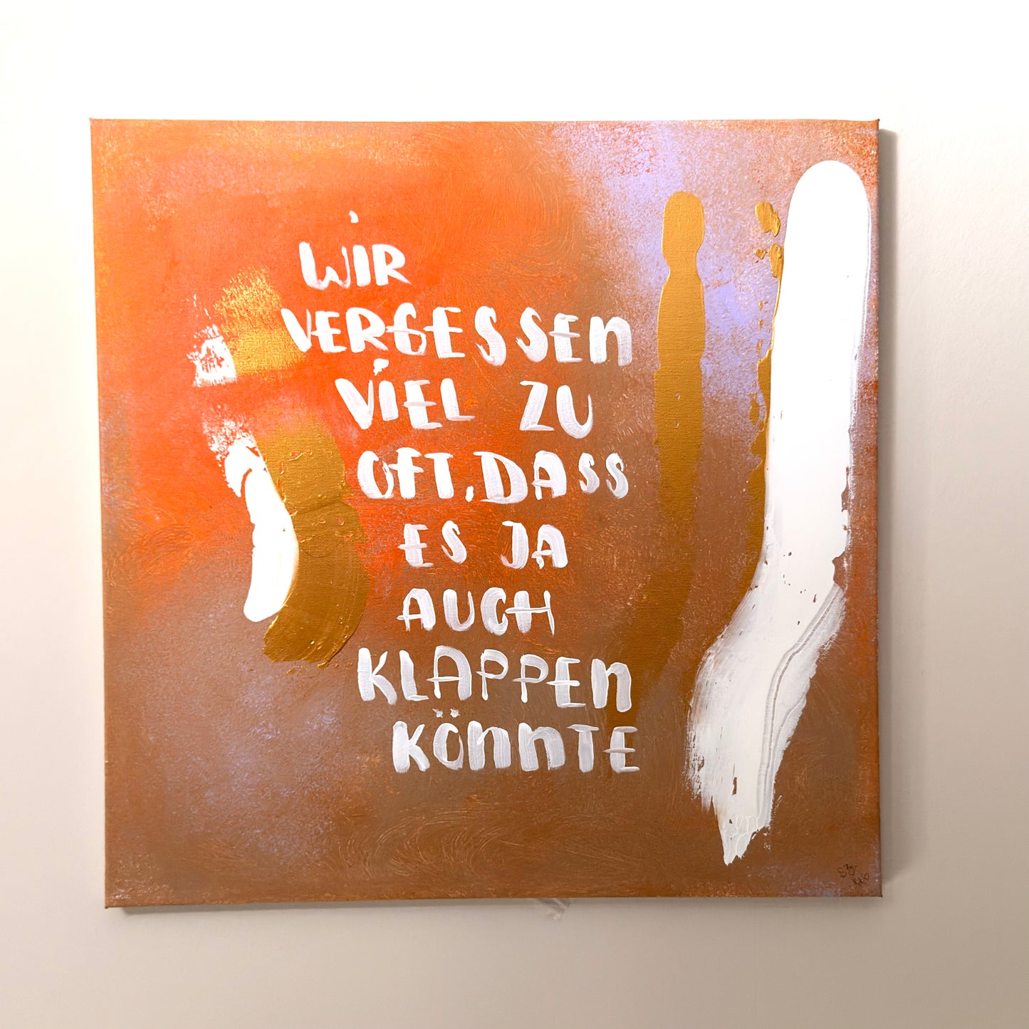 *Klappen* Original Leinwand