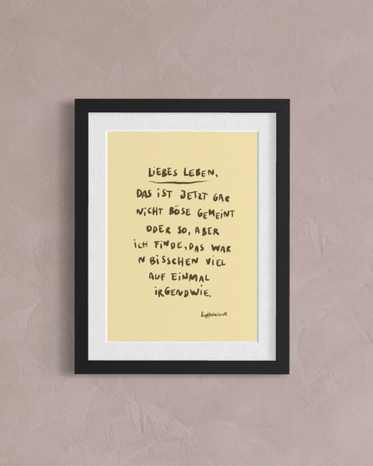 *Bisschen Viel* Print