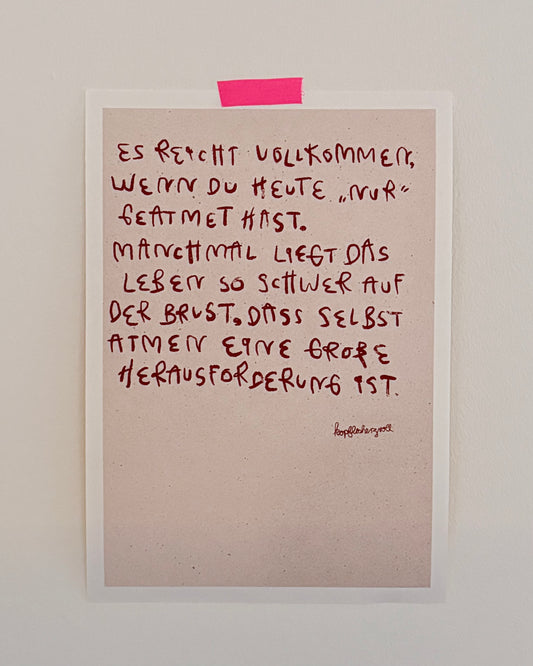 *Vollkommen* Print